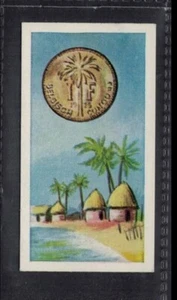 MONEDA CONGO BELGA - 60+ años de antigüedad tarjeta de tabaco inglés #9 - Imagen 1 de 2
