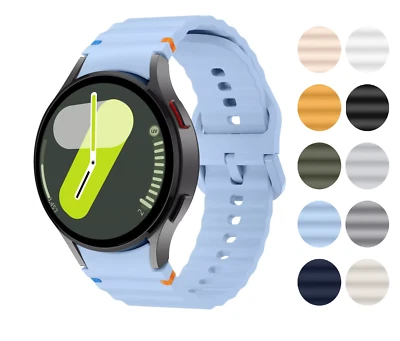 Silikon Armband für Samsung Galaxy Watch 7 6 5 4 40mm/44mm Classic 43/47/42/46mm - Bild 1 von 4