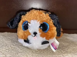 Amazing Squishee Plüschtiere Welpe Hund braun Plüsch runder Ball Kuscheltier EUC - Bild 1 von 5