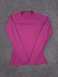 Icebreaker Merino Wool Jumper Women's Medium Pink Baselayer Lightweight Outdoor - Picture 1 of 10