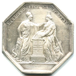 Silbermünze Bank von Frankreich Jahr VIII Nr. F.7442 - Bild 1 von 2