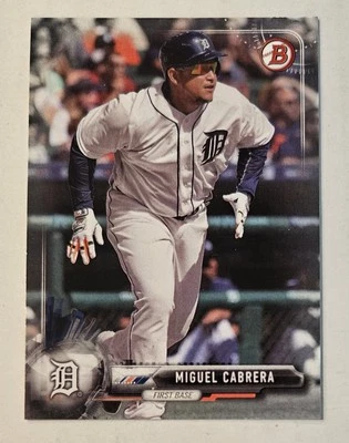 Coroa tripla MIGUEL CABRERA 2017 Bowman #28 Tigers All-Star - Imagem 1 de 3