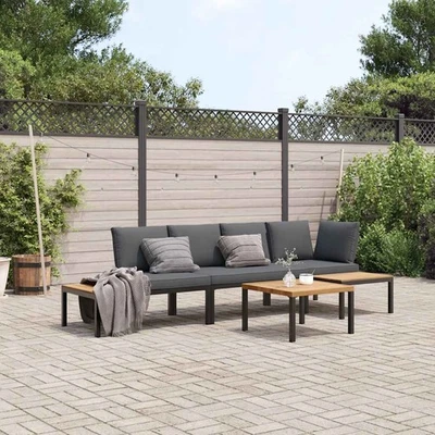 Gartenmöbel Sofa Gartenbank Garten Garnitur Lounge Sitzgruppe Aluminium vidaXL - Bild 1 von 2