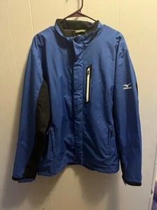 Men's Mizuno Impermalite Hyper Golf Rain Jacket Black Size XL Blue - Picture 1 of 7