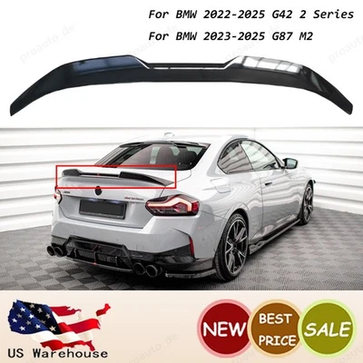 ALERÓN MALETERO NEGRO BRILLANTE BMW 22-25 G87 G42 M2 230i M240i ESTILO HIGH KICK MP Foto 1 de 4