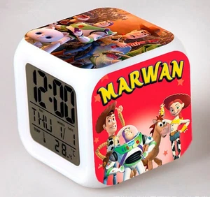 TOY STORY Leuchtender Digitaler Wecker personalisierbar mit Namen - Bild 1 von 7