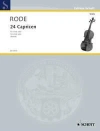 24 Caprices Pierre Rode Book [Softcover] Viola Schott Music - Image 1 of 4