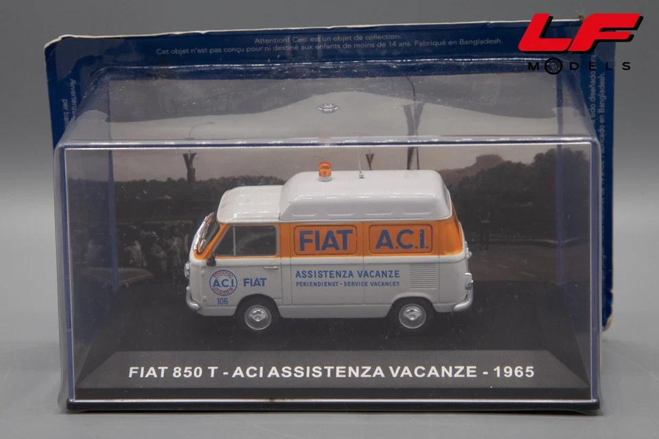 1:43 Fiat 850 T Aci Assistenza Vacanze 1965 - Veicoli pubblicitari - Immagine 1 di 1