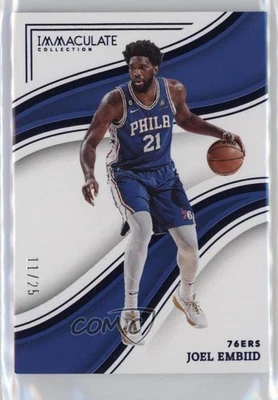 2022-23 Panini Immaculate Blue /25 Joel Embiid #6 - Image 1 of 2
