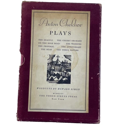 Anton Chekhov PLAYS Three Sirens Press 1935 Howard Simon illust. slipcase - Image 1 of 4