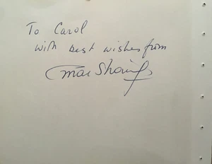 OMAR SHARIF, Dr Zhivago/Lawrence Of Arabia, original signed autograph album page - Picture 1 of 1