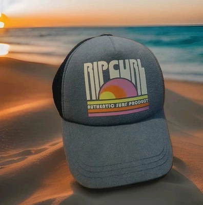 Rip Curl Auténtico Producto de Surf Estilo Camionero Sombrero Gris y Negro Foto 1 de 2