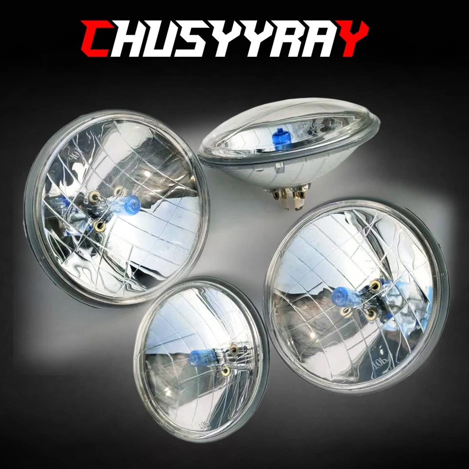 Faros redondos altos/bajos de 5,75" 4 piezas para Mercury Cougar 1967-76 Monterey Comet Foto 1 de 4