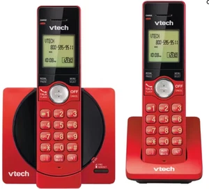 Red V-Tech Cordless Speakerphone Set / Answering System / Intercom - Zdjęcie 1 z 1