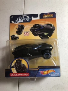 New Marvel Comics Flip Fighters Hot Wheels BLACK PANTHER Flipping Action 1/43Car - Picture 1 of 4