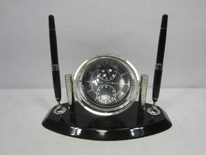 Seth Thomas Gyroscope Desk Clock w/Pen Set - Picture 1 of 11