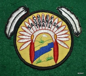 BOY SCOUT TRAIL PATCH - CHIEF SAUGANASH MIT SEGMENTEN - KOSTENLOSER VERSAND - Bild 1 von 3