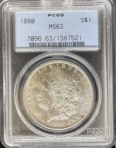 1880 Morgan Dollar MS63 PCGS (#PA1387521) - Picture 1 of 2