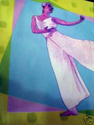 BALLET DANCER DANCING PURPLE VINYL SHOWER CURTAIN NEW - Image 1 of 3