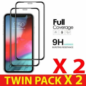 Pour IPHONE 15 14 13 12 11 Pro Max XR X Se Complet Écran Verre Trempé Protecteur - Photo 1 sur 12