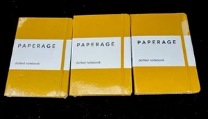Großhandelsposten von 3 gepunkteten Journal Notizbüchern, (gelb), 160 Seiten, Medium 5,7” x 8” - Bild 1 von 1