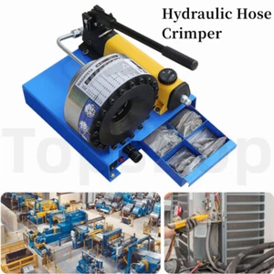 2 in 1 Electric/Manual Hydraulic Hose Crimping Machine Hose Pipe Crimper+ 8 Dies - Picture 1 of 12