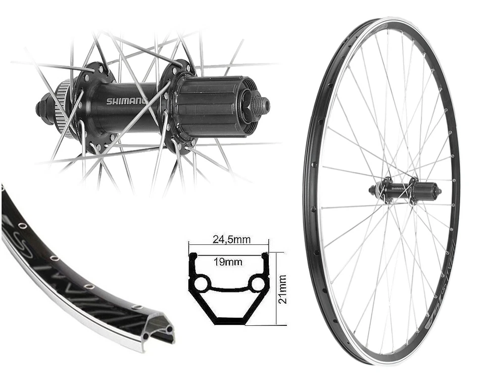 Hinterrad 28 Zoll Hohlkammer Shimano Disc CenterLock 8/9/10fach Scheibenbremse - Bild 1 von 1