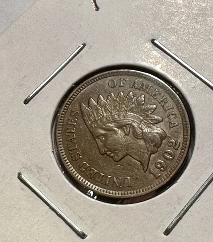 1902 Indian Head US 1c ~Luster ~ Doubling On “One Cent” ~ Diamond+ ~ Sweet ~ J35 Cover