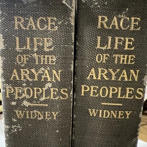 First Ed. 1907 RACE LIFE OF THE ARYAN PEOPLES by Joseph P. Widney Vol 1&2 HC - Picture 1 of 18