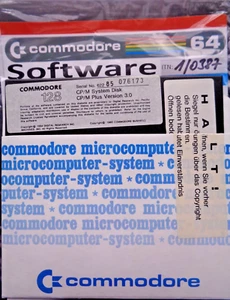 COMMODORE 128 -- CP/M SYSTEM DISK & CP/M PLUS VERSION 3.0 (COMMODORE-DISK) #1387 - Bild 1 von 3