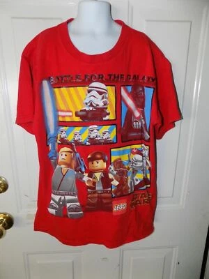 Lego Star Wars Battle For The Galaxy Red Short Sleeve Shirt Size L (14/16) Boy's - Image 1 of 2