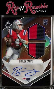 Camiseta deportiva Panini Phoenix Bailey Zappe Rookie Auto 2022 doble naranja/125 #RAD-BZ - Imagen 1 de 3