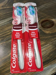 2 Colgate 360 Optic White Soft Toothbrushes; Color Varies - Picture 1 of 1