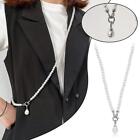 Simulated Pearl Long Necklace Chain Big Pendant Necklace Jewelry S1K6 O2D4