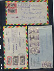 Boliva   3  airmail  covers