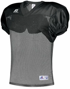 Russell Youth Stock 100% Polyester V-Neck Collar Practice Jersey S096BW M-XL - Picture 1 of 14