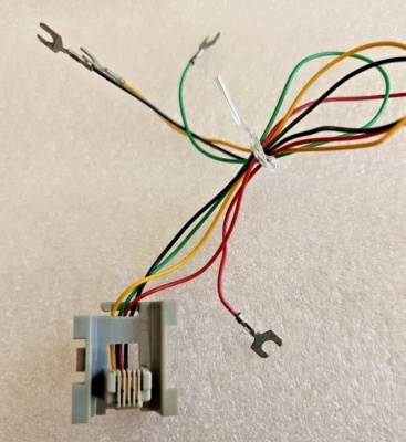 BERG NEW 523A WE 2554 554 Telephone Back Jack 4 conductor replacement