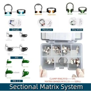 Dental Sectional Matrix System Clamp Rings Bands for Composite Filling Matrices - Picture 1 of 51
