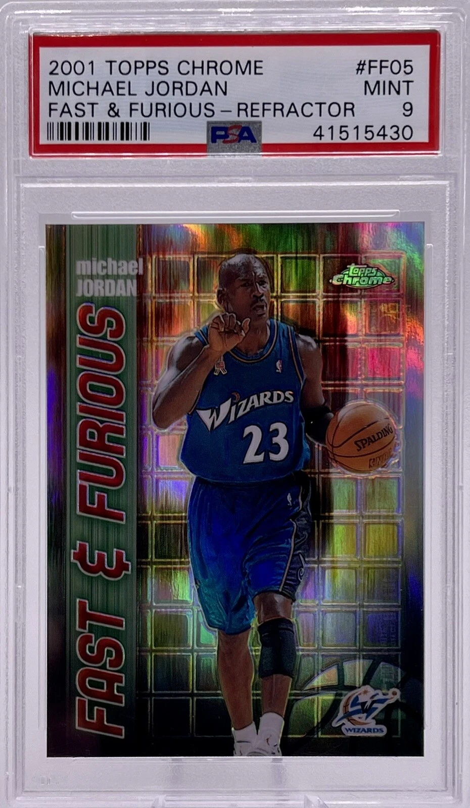 Michael Jordan 2001 Topps Chrome #FF05 Fast and Furious 