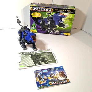 Zoids Shield Liger 2002 Hasbro Figure Complete w Pilot, Original Box, NO MOTION - Picture 1 of 24