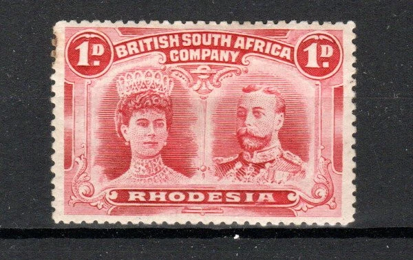 Rhodesia 1910-13 1d carmín brillante SG 123 MM Foto 1 de 1