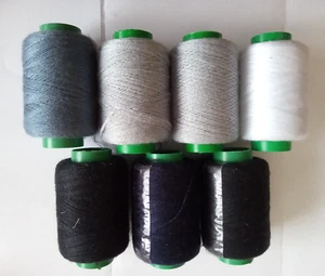 Lot-8-Sewing Thread Professional Thick Weaving Thread all Purpose Polyester - Picture 1 of 4