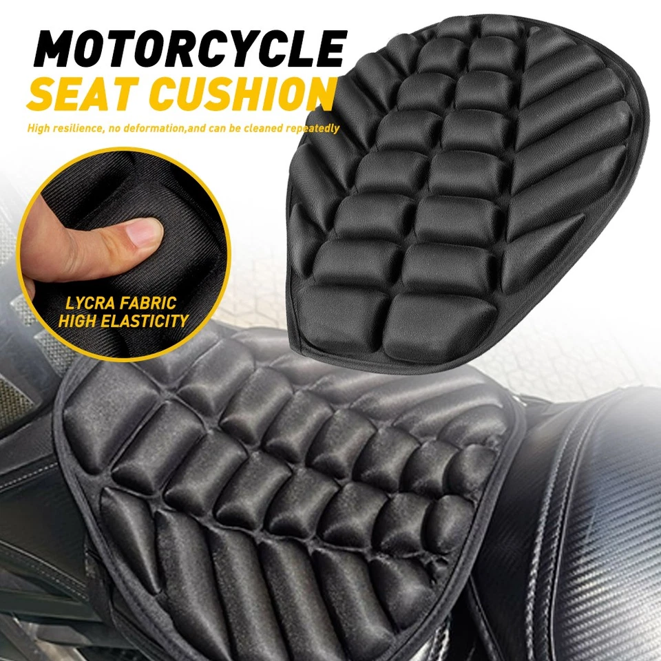 Cojín de gel transpirable Airpad alivio de presión para asiento cómodo para moto Foto 1 de 4