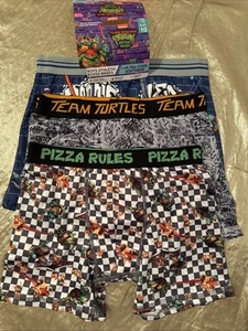 NWT Handcraft 3 Pack Turtles Mutant Mayhem Athletic Boxer Briefs Size 10 - Picture 1 of 9