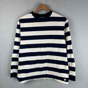 Armor Lux Heritage Long Sleeve T-Shirt Size M Navy/Milk Nautical Stripe Cotton - Picture 1 of 6