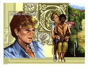 Madagascar 1998 Perf. Death of Princess Diana 1998 block No. 1901-1922 bl 276-2 - Picture 1 of 4