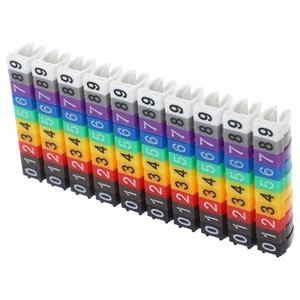 100 Pcs Tag Numeri Di Filo Etichette Dei Cartellini Cavi Segnafili - Afbeelding 1 van 12