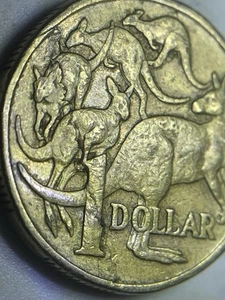$1 Coin Lamination peel ERROR Australian Circulated One Dollar - Picture 1 of 7