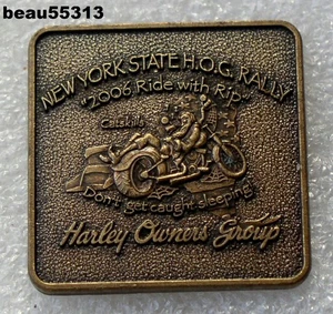 ⭐HARLEY DAVIDSON OWNERS GROUP HOG H.O.G. NEW YORK 2006 STATE RALLY VEST PIN - Picture 1 of 1