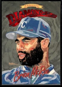 1994 Donruss Diamond Kings Brian McRae Kansas City Royals #DK-12 - Picture 1 of 2